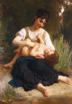  realismus - Adolphe Juene Fille Et Enfant MiCorps Realismus William Adolphe Bouguereau